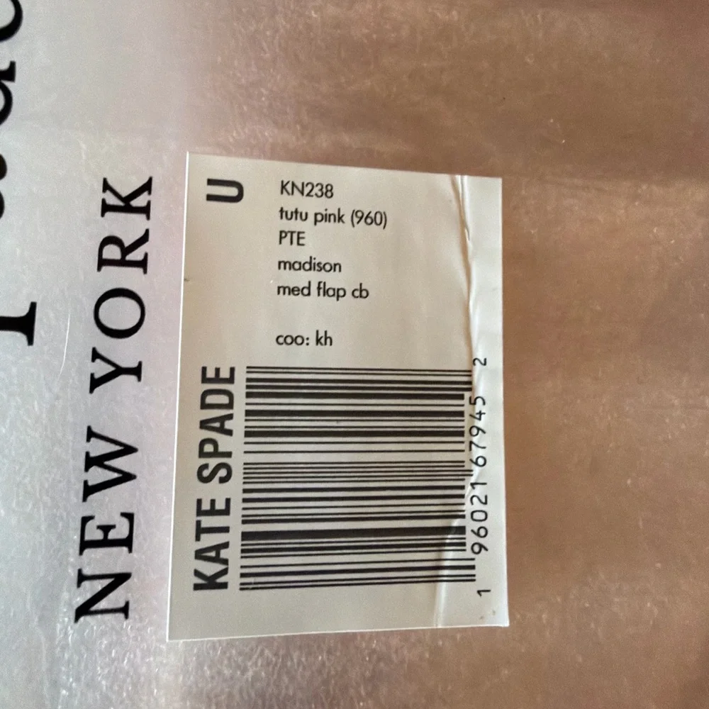 Kate Spade Tutu Pink Textured‎ Patent Leather Madison Medium Flap